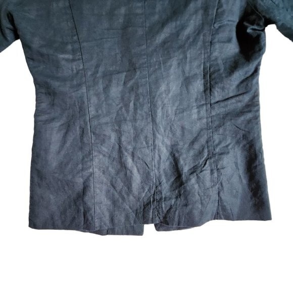 Love Tree Bluish Tint 1-Button Linen Blazer with Pinstripe Lining Size M - Picture 6 of 11